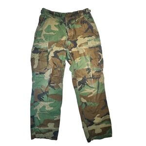 VTG USGI M81 Woodland Camo BDU Pants Small Reg Ripstop Distressed Military Army